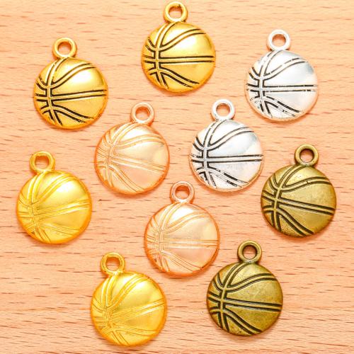 Zinc Alloy Jewelry Pendants, Basketball, plated, DIY 