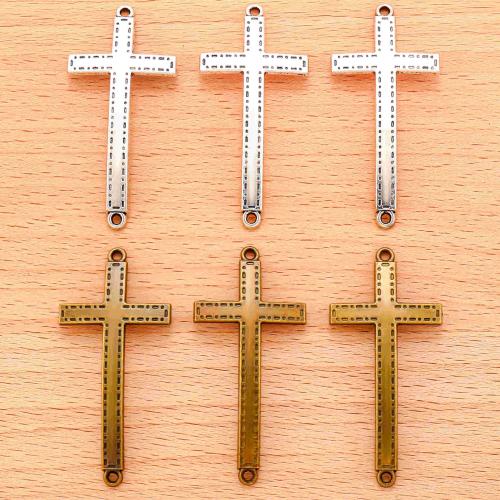 Zinc Alloy Cross Pendants, plated, DIY & 1/1 loop 