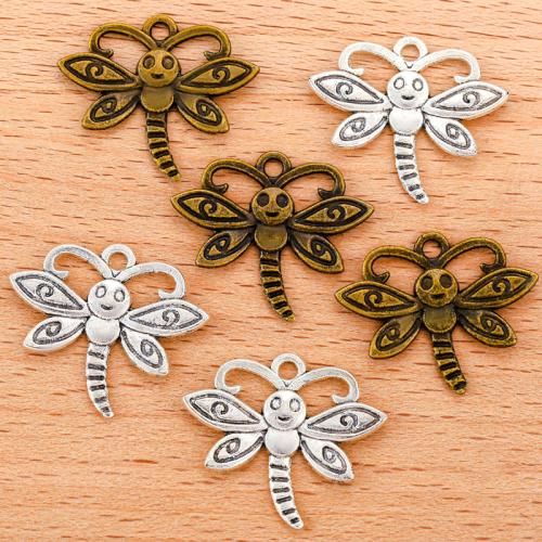 Zinc Alloy Animal Pendants, Dragonfly, plated, DIY 