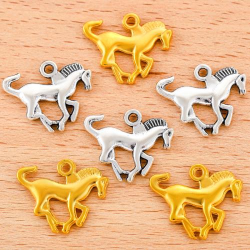 Zinc Alloy Animal Pendants, Horse, plated, DIY 