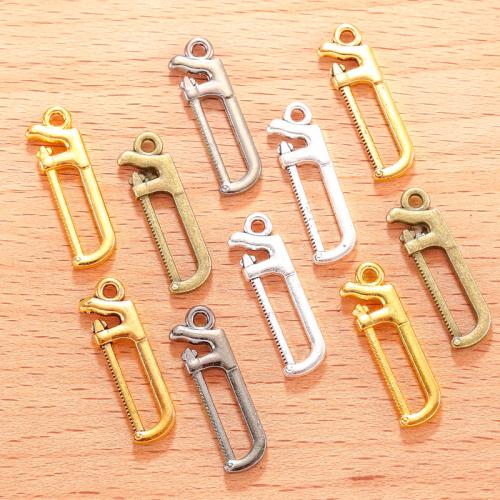 Zinc Alloy Tool Pendants, Saw, plated, DIY 