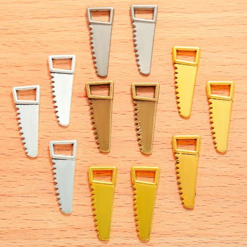 Zinc Alloy Tool Pendants, Saw, plated, DIY 