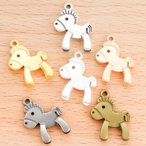 Zinc Alloy Animal Pendants, Horse, plated, DIY 