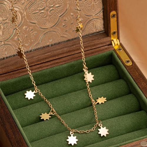 Zinc Alloy Necklace, plated, for woman, gold 