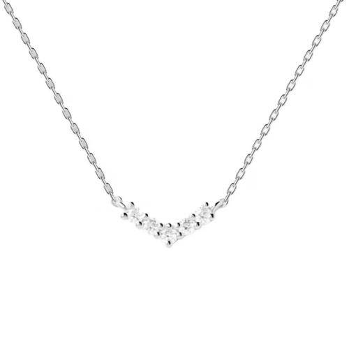 Cubic Zircon Micro Pave Brass Necklace, plated, micro pave cubic zirconia & for woman Approx 41-50 cm [