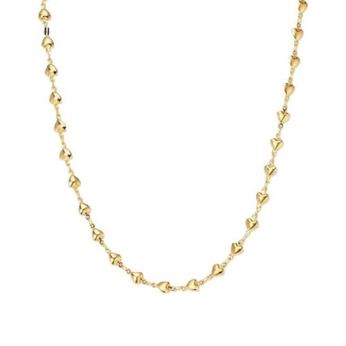 Brass Jewelry Necklace, plated, for woman, gold Approx 41-50 cm 