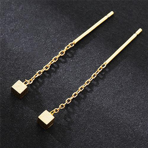 Zinc Alloy Drop Earring, plated, for woman 3.1cm long small box 0.4cm 