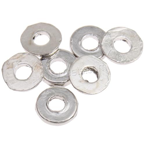 Zinc Alloy Spacer Beads, Donut, plated nickel, lead & cadmium free Approx 