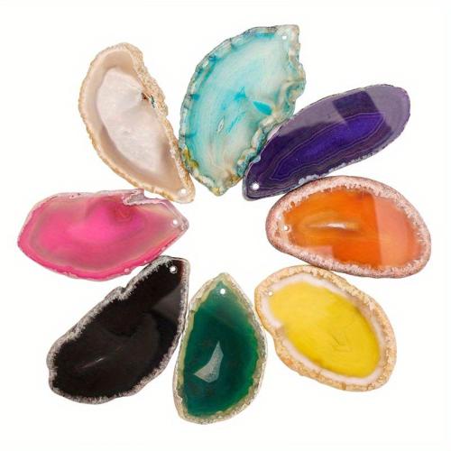 Ice Quartz Agate Pendants, DIY 