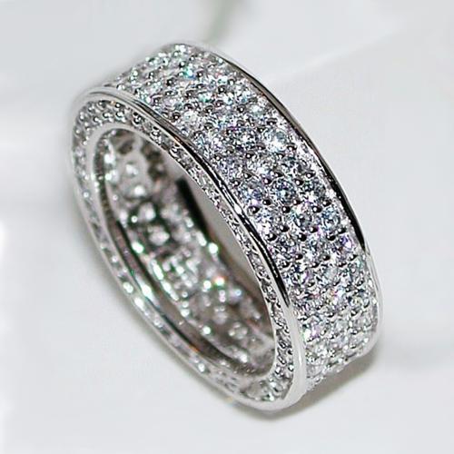 Cubic Zirconia Micro Pave Brass Finger Ring & micro pave cubic zirconia & for woman 