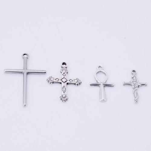 Stainless Steel Cross Pendants, 304 Stainless Steel, DIY & machine polishing 