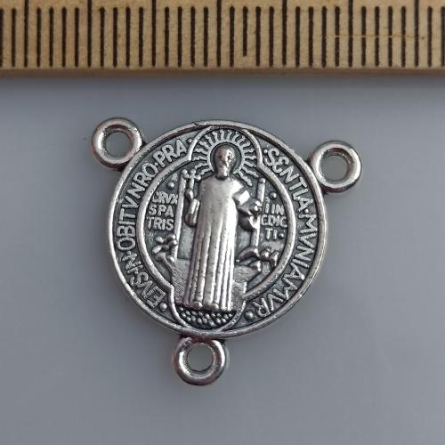 Zink Legierung Saint-Connector, Zinklegierung, DIY & 3-Loch, 22x22mm, 100PCs/Tasche, verkauft von Tasche[