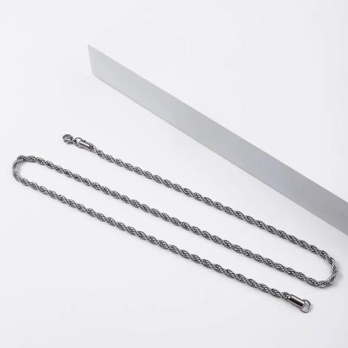 Titanium Steel Chain, plated & DIY & Unisex [