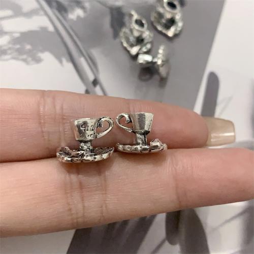 Zinc Alloy Jewelry Pendants, Cup, antique silver color plated, DIY 