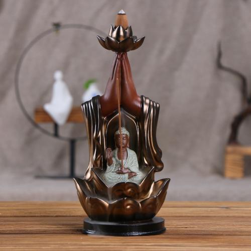 Incense Smoke Flow Backflow Holder Ceramic Incense Burner, Porcelain, for home and office & durable & multifunctional 