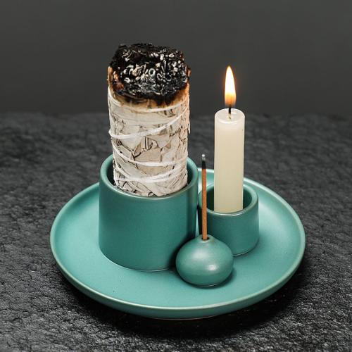 Porcelain Incense Tray, for home and office & durable & multifunctional [