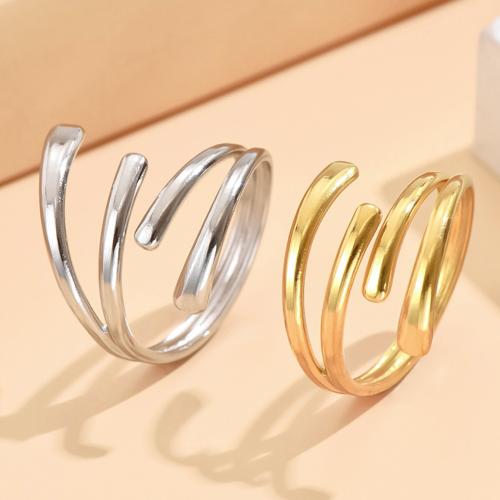 Edelstahl Fingerring, 304 Edelstahl, Modeschmuck & für Frau, keine, Größe:7, verkauft von PC