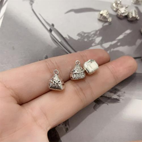 Zinc Alloy Jewelry Pendants, Rice Dumpling, antique silver color plated, DIY 