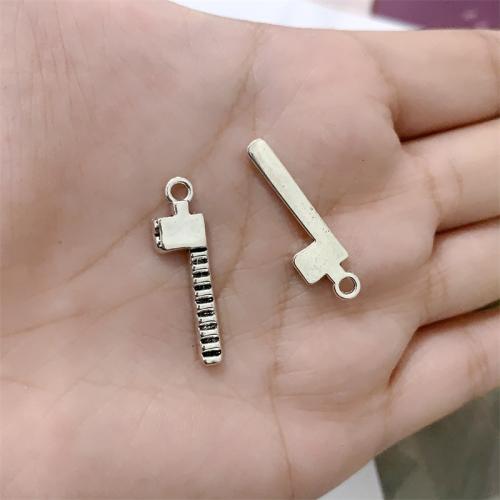 Zinc Alloy Tool Pendants, Axe, antique silver color plated, DIY 