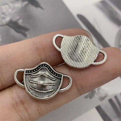 Zinc Alloy Charm Connector, antique silver color plated, DIY & 1/1 loop 