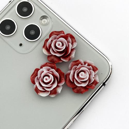 Mobile Phone DIY Decoration, Resin, Rose 