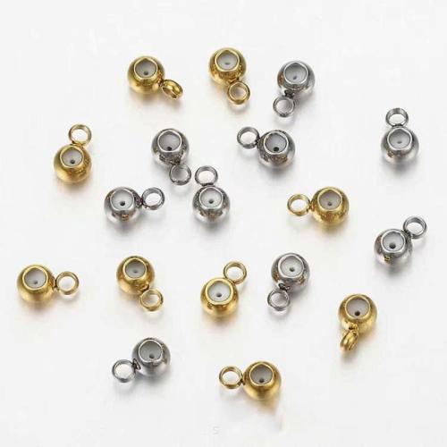 304 Stainless Steel Stopper Beads, plated, DIY 