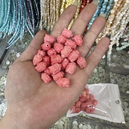 Dyed Shell Beads, Buddha, DIY 