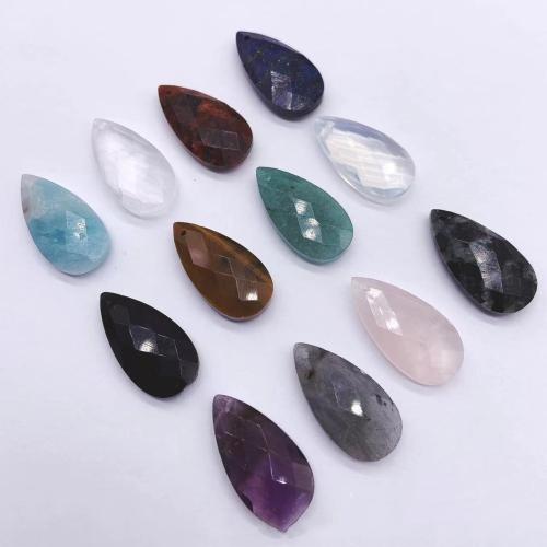 Gemstone Jewelry Pendant, Natural Stone, Teardrop, DIY [