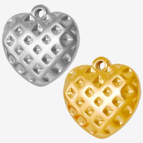 Stainless Steel Pendant Setting, 304 Stainless Steel, Heart, Vacuum Ion Plating, DIY 