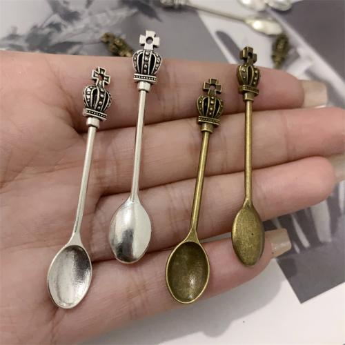 Zinc Alloy Jewelry Pendants, Spoon, plated, DIY 