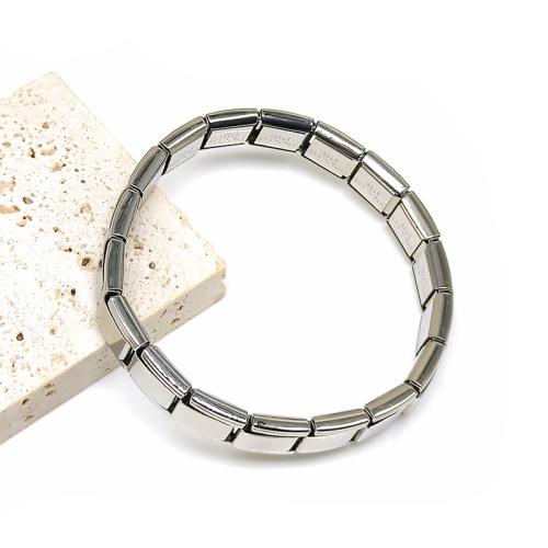 Stainless Steel Chain Bracelets, 304 Stainless Steel, fashion jewelry & Unisex Approx 17.5 cm 