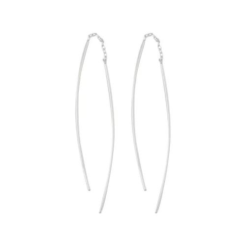 Sterling Silver Drop Earring, 925 Sterling Silver, fashion jewelry & for woman, 45mm 