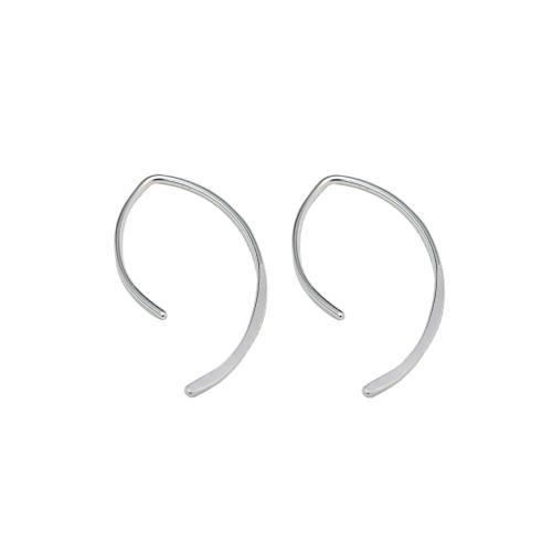 Sterling Silver Drop Earring, 925 Sterling Silver, fashion jewelry & for woman 22mm 