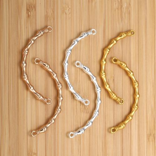 Zinc Alloy Curved Tube Beads, plated, DIY 