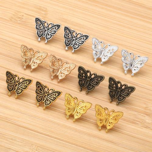 Zinc Alloy Animal Beads, Butterfly, plated, DIY [