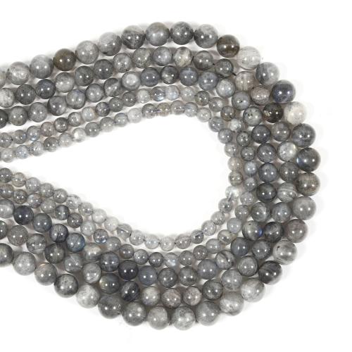 Labradorite Beads, Round, DIY grey [