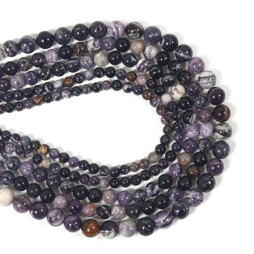 Single Gemstone Beads, Sugilite, Round, DIY mixed colors 