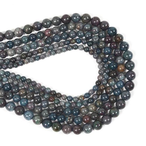 Single Gemstone Beads, Natural Stone, Round, DIY mixed colors 