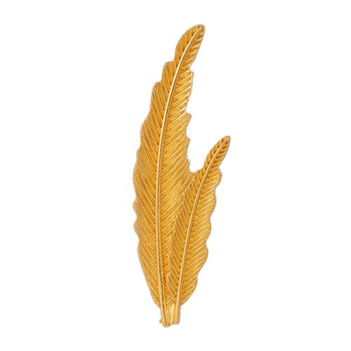 Zinc Alloy Jewelry Brooch, Leaf, plated, fashion jewelry & Unisex 