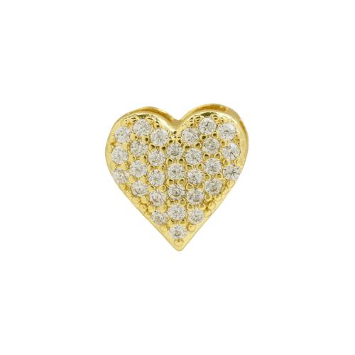 Cubic Zirconia Micro Pave Brass Pendant, plated, DIY & micro pave cubic zirconia 