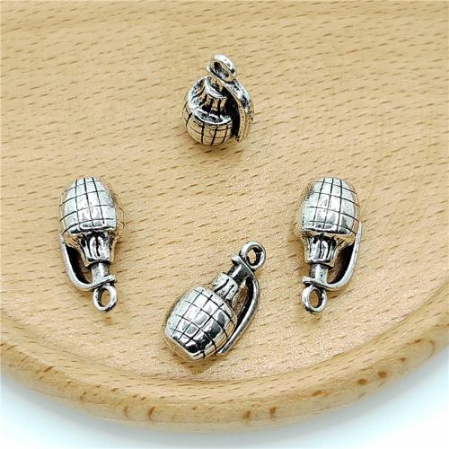 Zinc Alloy Jewelry Pendants, Grenade, antique silver color plated, DIY 