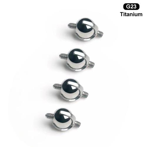 Titanium Alloy Piercing Earring Findings, Unisex original color 