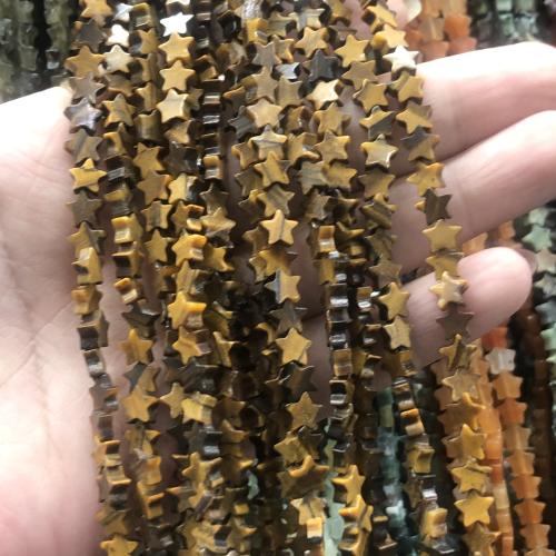 Single Gemstone Beads, Natural Stone, Star, DIY Approx 38 cm 