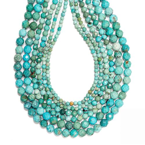 Natural Turquoise Beads, Round, DIY mixed colors 