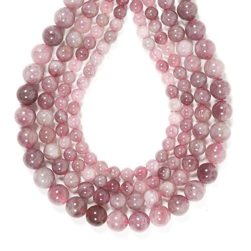 Single Gemstone Beads, Natural Stone, Round, DIY mixed colors [