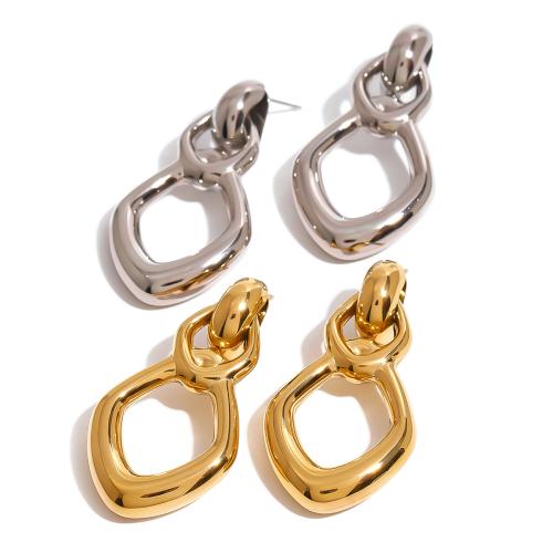 Stainless Steel Drop Earring, 304 Stainless Steel, plated, fashion jewelry & for woman & hollow 