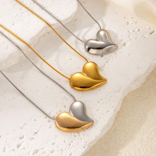 Titanium Steel Jewelry Set, Heart, plated, fashion jewelry & for woman 