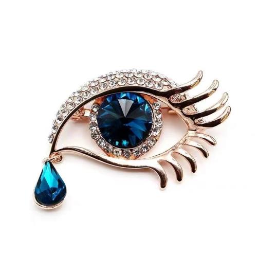 Zinc Alloy Jewelry Brooch, with Crystal, for woman & with rhinestone 