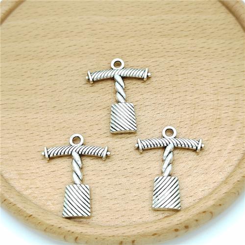 Zinc Alloy Jewelry Pendants, Bottle Opener, antique silver color plated, DIY 