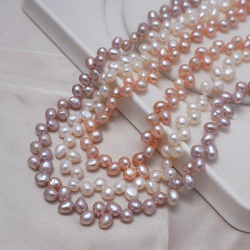 Natural Freshwater Pearl Loose Beads, Wheat, DIY 6-7mm Approx 35-36 cm 